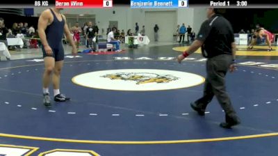 86kg Quarter-finals Ben Bennett (CMRTC) vs. Deron Winn (TMWC)