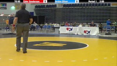 70kg 3rd Place Match Cyler Sanderson (USA) vs. Jordan Oliver (USA)