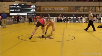 149lbs Semi-finals Jake Elliot (WYO) vs. TJ Ruschell (WISC)