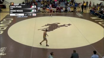 197lbs Match Shane Woods (Wyoming) vs. Chris Pfarr (Minnesota)