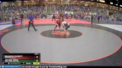 120+ Round 2 - Branson Puckett, Christmas Valley vs Archer Wenz, West Albany Mat Club