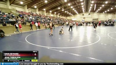 77 lbs Cons. Round 3 - Davis Reynard, All In Wrestling Academy vs Jesse Tarkalson, Gold Rush Wrestling