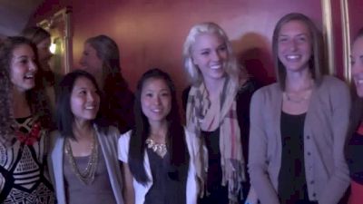 Ohio State Women all smiles on Blue Carpet