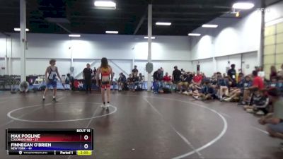 119 lbs Placement Matches (8 Team) - Finnegan O`Brien, New York vs Max Pogline, Colorado Red