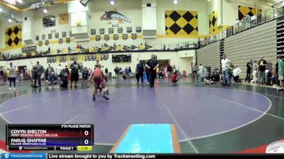 106 lbs 7th Place Match - Covyn Shelton, Perry Meridian Wrestling Club vs Faruq Ghaffar, Falcon Wrestling Club