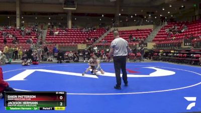 67 lbs 1st Place Match - Jackson Hermann, Greater Heights Wrestling vs Dakin Patterson, Maize Wrestling Club