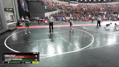 85 lbs Cons. Semi - Tucker Keberlein, Shiocton vs Trigg Riley, Sarbacker Wrestling Academy