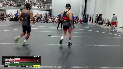 132 lbs Round 6 (8 Team) - Isaiah Jackson, Gettysburg vs Cristian Cruz, BTS