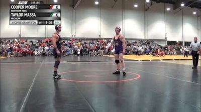 165lbs Quarter-finals Cooper Moore (UNI) vs. Taylor Massa (Michigan)