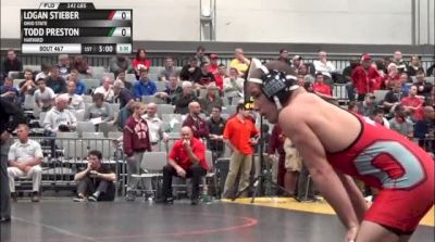 141lbs Quarter-finals Logan Stieber (Ohio State) vs. Todd Preston (Harvard)