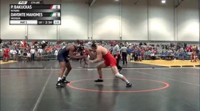 174lbs Round 2 Phillip Bakuckas (Rutgers) vs. Davonte Mahomes (Michigan)