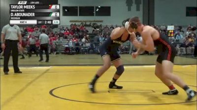 184lbs Quarter-finals Taylor Meeks (Oregon State) vs. Domenic Abounader (Michigan)