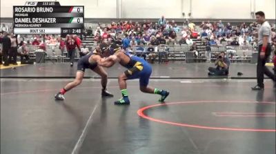 133lbs Semi-finals Rosario Bruno (Michigan) vs. Daniel DeShazer (UNK)