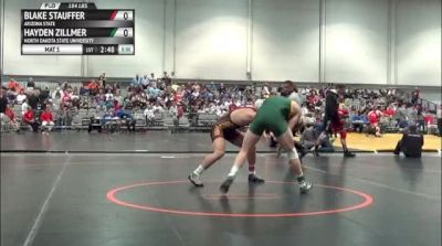 184lbs Semi-finals Blake Stauffer (Arizona State) vs. Hayden Zillmer (NDSU)