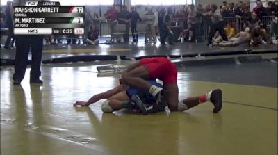 125lbs Semi-finals Nahshon Garrett (Cornell) vs. Josh Martinez (Air Force)