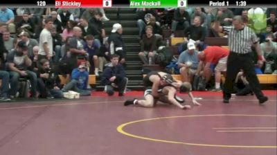 120lbs Quarter-finals Eli Stickley (St. Paris Graham) vs. Alex Mackall (Walsh Jesuit)