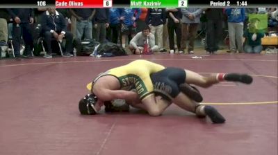 106lbs Quarter-finals Cade Olivas (St. John Bosco) vs. Matt Kazimir (St. Edward)