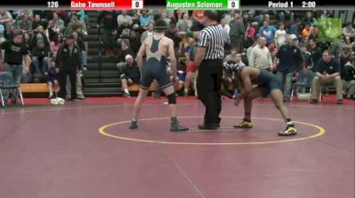 126lbs Quarter-finals Gabe Townsell (OPRF) vs. Augusten Solomon (Franklin Regional)