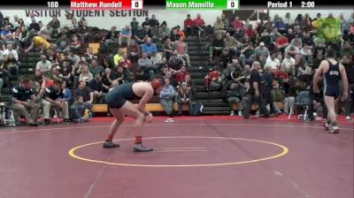 160lbs Semi-final Mason Manville (Blair) vs Matt Rundell (OPRF)