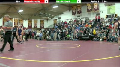 160lbs Finals Alex Marinelli (Graham) vs. Mason Manville (Blair)