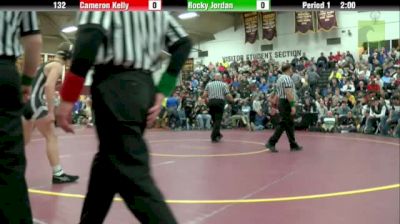 132lbs Finals Cam Kelly (Bellbrook) vs. Rocky Jordan (Graham)