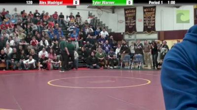 120lbs 5th Place Match Alex Madrigal (OPRF) vs. Tyler Warner (Claymont)