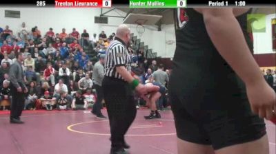 285lbs 5th Place Match Hunter Mullins (Orting) vs. Trenton Leiurance (Broken Arrow)