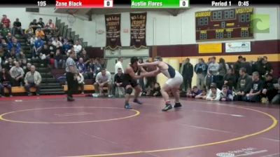 195lbs 5th Place Match Austin Flores (Clovis North) vs. Zane Black (Wy Sem)