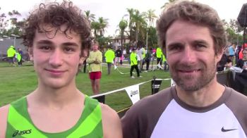 Olin Hacker with his NCAA champion father Tim Hacker