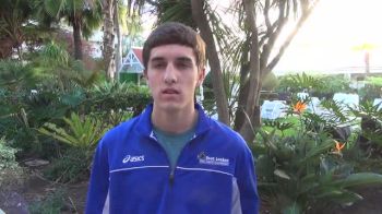 John Dressel placed 6th despite falling at Foot Locker