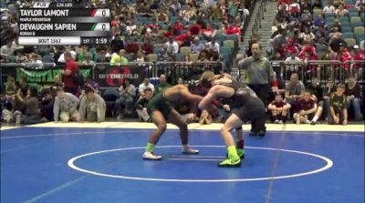 126lbs Semi-finals Taylor Lamont (Maple Mountain) vs. DeVaughn Sapien (Borah B)