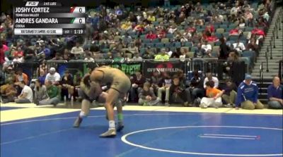 145lbs Semi-finals Joshy Cortez (Temecula Valley) vs. Andres Gandara (Cibola)