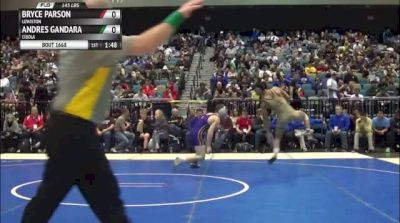 145lbs Finals Bryce Parson (Lewiston) vs. Andres Gandara (Cibola)
