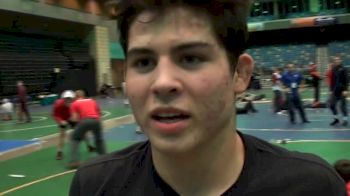 Wyatt Sheets Trains With Dad On The Mat