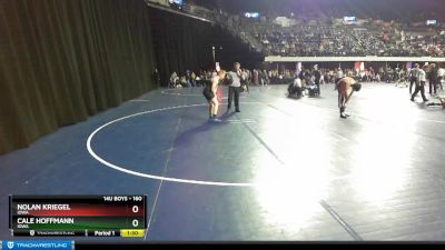 160 lbs Champ. Round 1 - Cale Hoffmann, Iowa vs Nolan Kriegel, Iowa