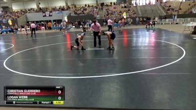 95 lbs Cons. Round 1 - Logan Webb, Columbia Wrestling Club vs Christian Guerrero, Cookeville Wrestling Club