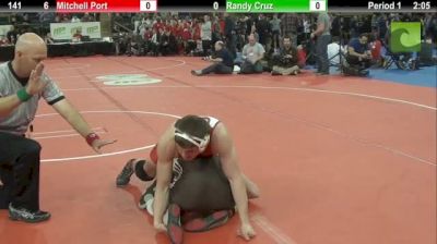 141lbs Match Mitchell Port (Edinboro) vs. Randy Cruz (Lehigh)