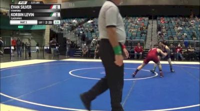 125lbs Match Evan Silver (Stanford) vs. Korbin Levin (Clackamas CC)