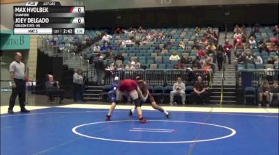 157lbs Match Max Hvolbek (Stanford) vs. Joey Delgado (Oregon State)