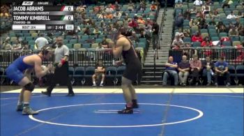 184lbs Match Jacob Abrams (Southern Oregon University) vs. Tommy Kimbrell (Stanford)