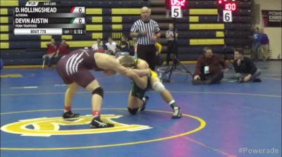 160lbs Quarter-finals DJ Hollingshead (Altoona) vs. Devin Austin (Penn Trafford)