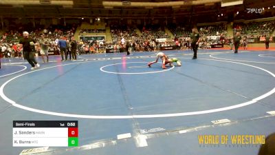 49 lbs Semifinal - Jack Sanders, Mat Assassins vs Kai Burns, Minion Training Center