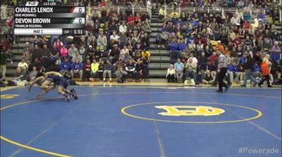 113lbs Finals Devin Brown (Franklin Reg) vs. Charlie Lenox (McDowell)