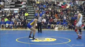 182lbs Finals Kellan Stout (Mt Lebanon) vs. Cade Belshay (Buchanan)