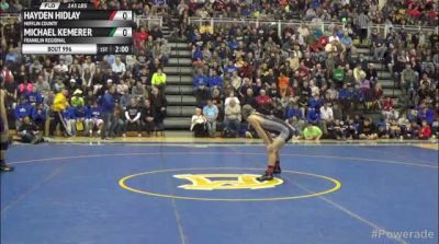 145lbs Finals Hayden Hidlay (Mifflin County) vs. Michael Kemerer (Franklin Reg)