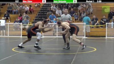 157lbs Match Alex Elder (Oregon State) vs. Joey Delgado (Oregon State)