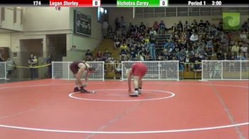 174lbs Match Nicholas Carey (American U) vs. Logan Storley (Minnesota)