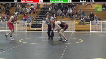 165lbs Match Seth Thomas (Oregon State) vs. Brad Mutchnik (American U)