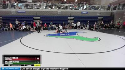 132 lbs Cons. Round 1 - Isaiah Meras, Idaho Gold vs Braden Hayes, Unattached