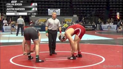 285lbs Quarter-finals Austin Marsden (Oklahoma State) vs. Collin Jensen (Nebraska)